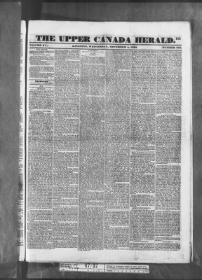 Upper Canada Herald (Kingston1819), 4 Dec 1833