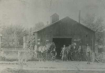 Sandy MacDonald's blacksmith shop.