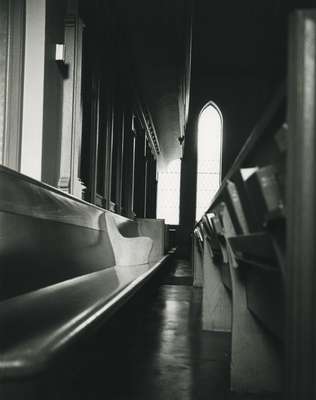 Knox Presbyterian Church, Oakville: pews 1973.