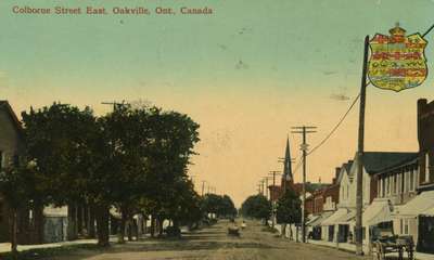 Colborne Street East, Oakville, Ont.: postcard, 1914?