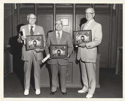 Elders honoured in 1983 for longest record of service: Knox Presbyterian Church, Oakville.