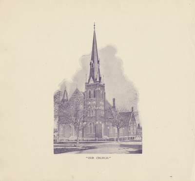 Knox Presbyterian Church, Oakville: engraving.