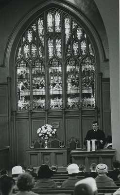 Thanksgiving: student assistant David Cooper, 1966-1967.