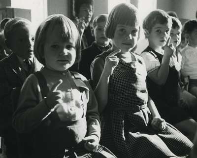 Kindergarten class, Knox Presbyterian Church, Oakville.