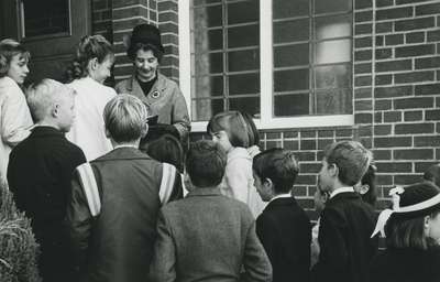 Helen Goggin and children.