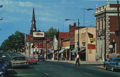 Colborne Street looking north east, Oakville, Ontario, Canada.