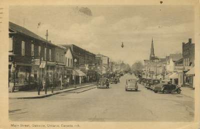 Main Street, Oakville, Ontario, Canada.