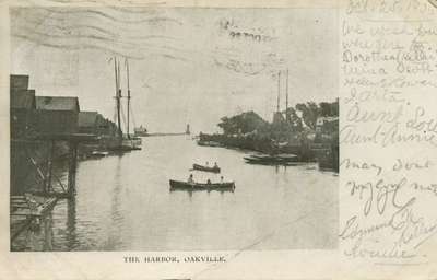 The harbor, Oakville, 1906?