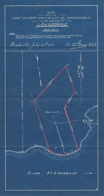 Blueprint: Lot 22, Concession I, Lansdowne, Ontario