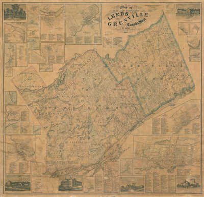 Map of the United Counties of Leeds and Grenville