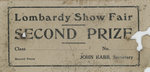 Lombardy Show Fair Prize Certificate