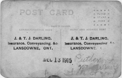 Back of Postcard