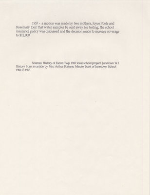 Draft Paper on the Early Front of Escott Schools