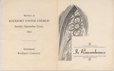 Funeral Program, Edna May Root