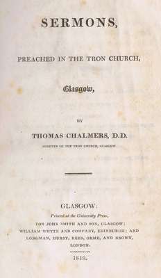 Sermons, preached in the Tron Church, Glasgow- 1819