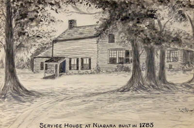 Service (Servos) House At Niagara Built in 1783- Mary Shaw