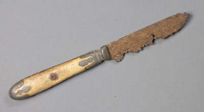 Knife Unearthed at Niagara Battlefield
