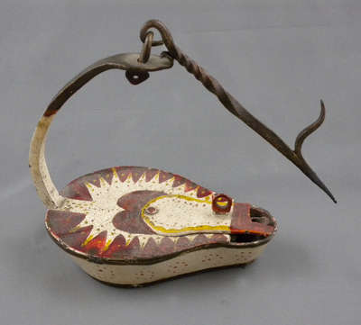 Painted Betty Lamp- c. 1800