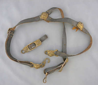 Black Leather Sword Belt c. 1812-1814