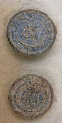 67th (South Hampshire) Regiment of Foot Button