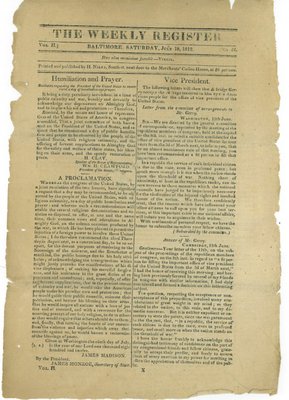 The Weekly Register, Vol. II, No. 46
July 18, 1812