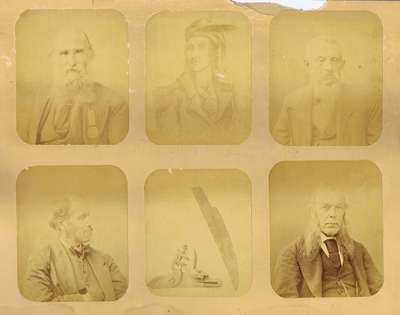 War of 1812 Photographs: Tecumseh, Four Veterans and a Blade