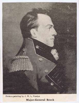 Sir Isaac Brock- Photograph of J.W.L Forster's painting