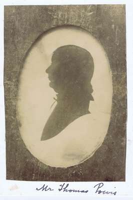 Silhouette of Mr. Thomas Powis