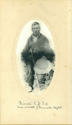 Private C.J. Tip Photograph- Veteran of War of 1812