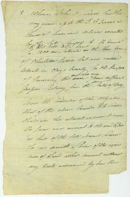 Lease of Land Affidavit- John D.Servos c. 1810