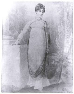 Pencil Sketch of Miss Shaw C.1805-1810