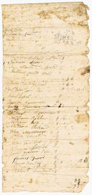 Pay Roll for Captain Servos’ Company of the Lincoln Militia- 1814