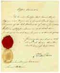 Affidavit that Grant Powell was a surgeon and James [Benly] was a Major in the Incorporated Militia of Upper Canada- 1820