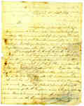 Letter to Lieut. Leonard of the 104th Regiment at Fort George from Capt. Geof [Shaw] in Chippawa- September 12th, 1814