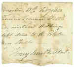 Receipt to Thomas Leonard from Henry Smith Regarding the Administration for the [Ball] Estate- 1813