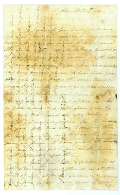 Letter to Lieut. Thomas Leonard in Kingston, Ontario from F. Leonard in St. Johns, New Brunswick- 1813