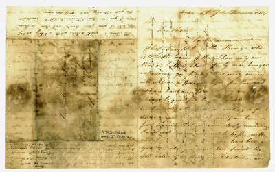 Letter to Lieut. Thomas Leonard of the 104th Regiment in Kingston, Upper Canada in 1814.