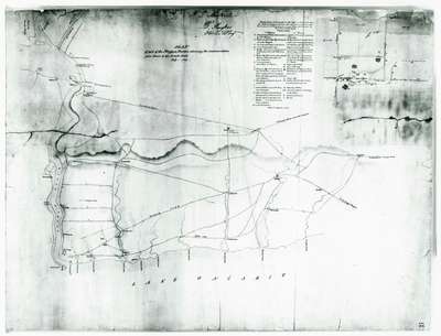 &quot;Plan of Part of the Niagara Frontier Showing the Communications from Thence to the 15 Mile Creek July 1814&quot;