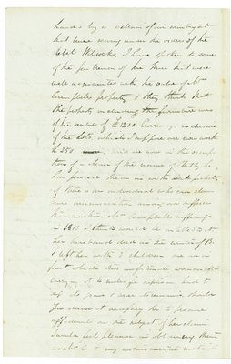 Letter from Alex Stewart, a Niagara lawyer, to Alexander Wood, a magistrate in Upper Canada, Describing Property lost by Mrs. Elizabeth Campbell During the War of 1812- 1823