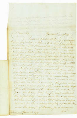 Letter from Alexander Wood, a Magistrate in Upper Canada, to William Campbell describing Mrs. Elizabeth Campbell Losses during the War of 1812- January 13, 1816