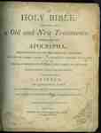 The Holy Bible: containing the Old and New Testaments: together with the Apocrypha- 1814