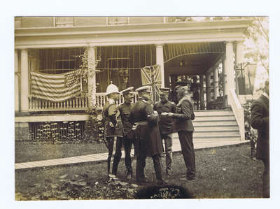 Reburial of the men of the 8th Regiment of Foot from the War of 1812 at Fort Niagara in 1911