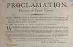 Proclamation, Upper Canada by Sir Isaac Brock- 1812