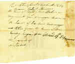 Receipt for Purchase of a 'Waggon' by Robert Thompson- 1814