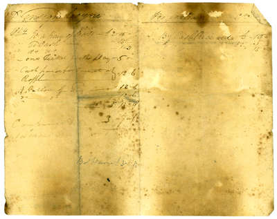 Bill of Account to G. Thompson- 1814