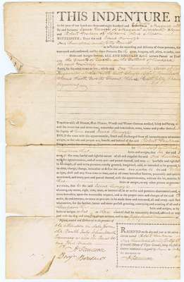 Land Indenture between Isaac Swayze and Robert Graham- January, 1812