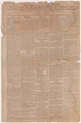 New England Palladium Newspaper- June 5, 1812