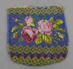 Floral Beaded Purse- c. 1800