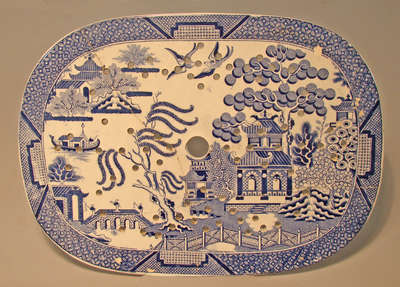 Davenport Willow Pattern Platter- c. 1800