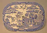 Davenport Willow Pattern Platter- c. 1800